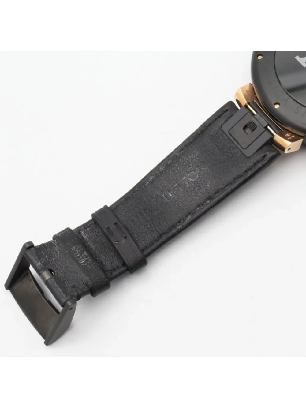 Louis Vuitton Watch Tambour Chrono Black Stainless Steel